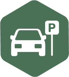 Parking sign icon