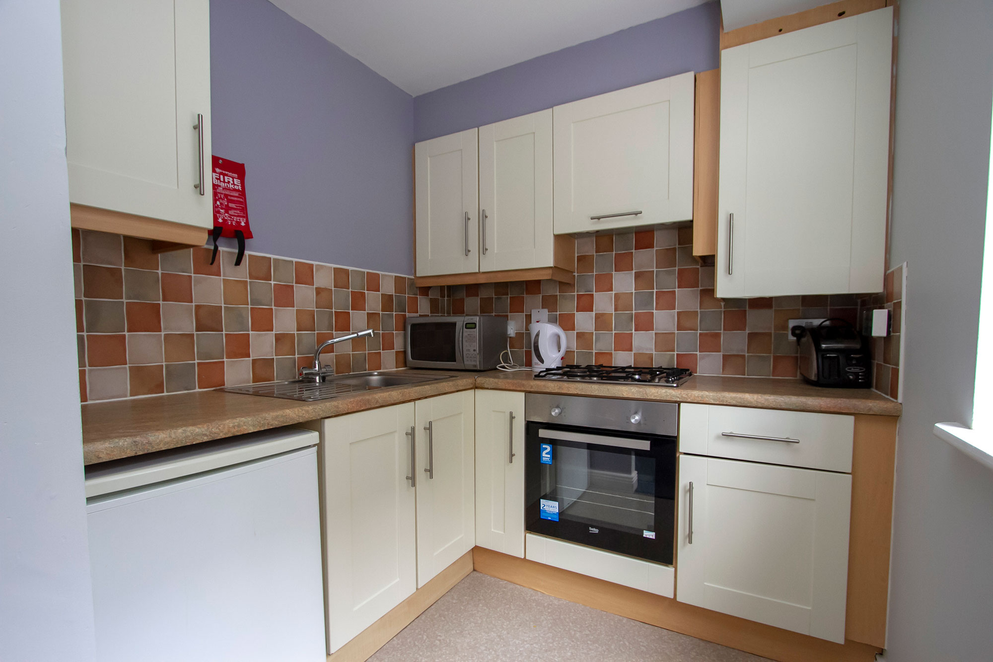 Fully equipped kitchen at Schoolhouse Court